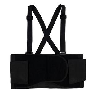 Black Back Brace Support Belt Large (5-Pack)