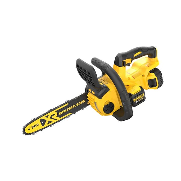 DEWALT 20V MAX 12in. Brushless Battery Powered Chainsaw Kit with (1) 5Ah Battery & Charger
