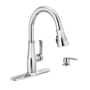Owendale Single-Handle Pull-Down Sprayer Kitchen Faucet with ShieldSpray Technology in Chrome