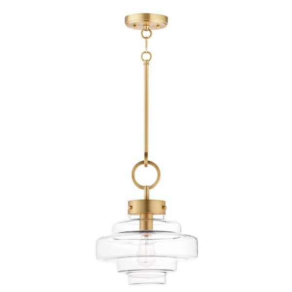 Maxim Lighting Harbor 1-Light Satin Brass Pendant Light