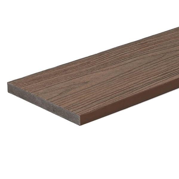 1x8-12' Elite Collection Mesa Brown RISER Square Edge Fully Encapsulated (Actual Size: 3/4"x7-1/4") ELITEMESA