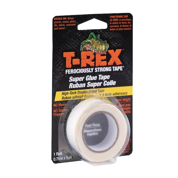 0.75 in. x 5 yds. Clear Double Sided Super Glue Tape