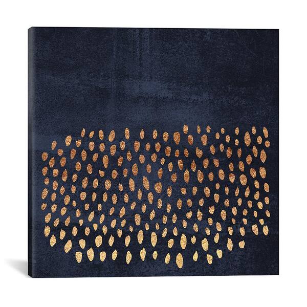 iCanvas "Pattern Play (Gold & Navy)" by Elisabeth Fredriksson Canvas Wall Art