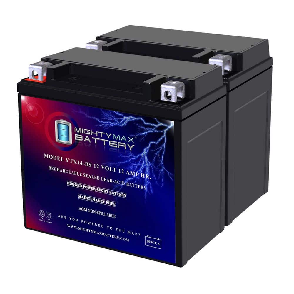 YTX14-BS Battery Replacement for Honda Pioneer 1000 16-18 - 2 Pack price history on PriceWatchPro