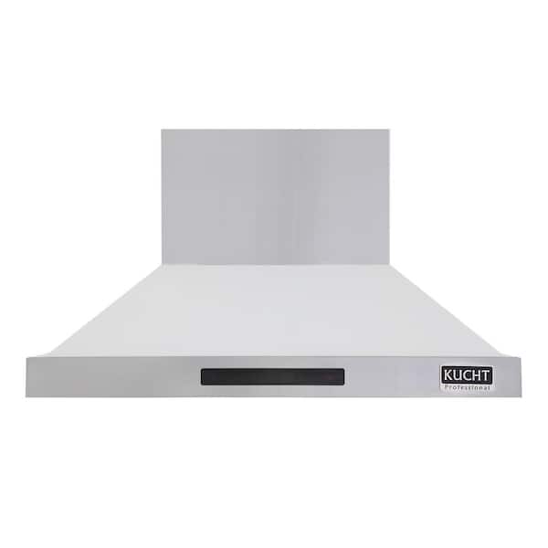 Kucht Professional 48 in. 900 CFM Ducted Wall Mount Range Hood with Light in White