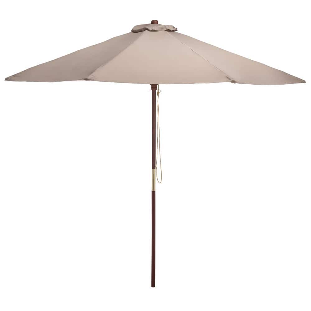 Cassandra 8-Ribbed 8 ft. 10 in. Patio Umbrella in Grey price history on PriceWatchPro