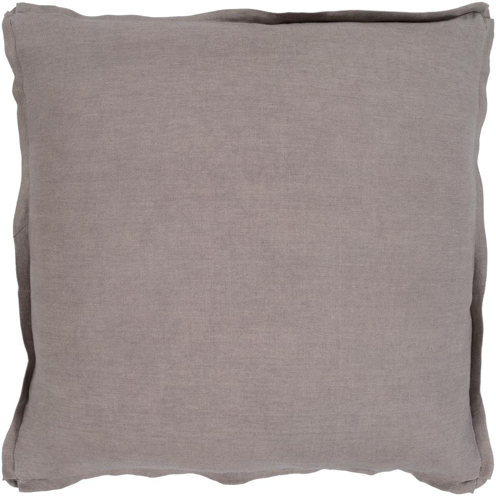 Zevgari Brown Solid Polyester 22 in. x 22 in. Throw Pillow price history on PriceWatchPro