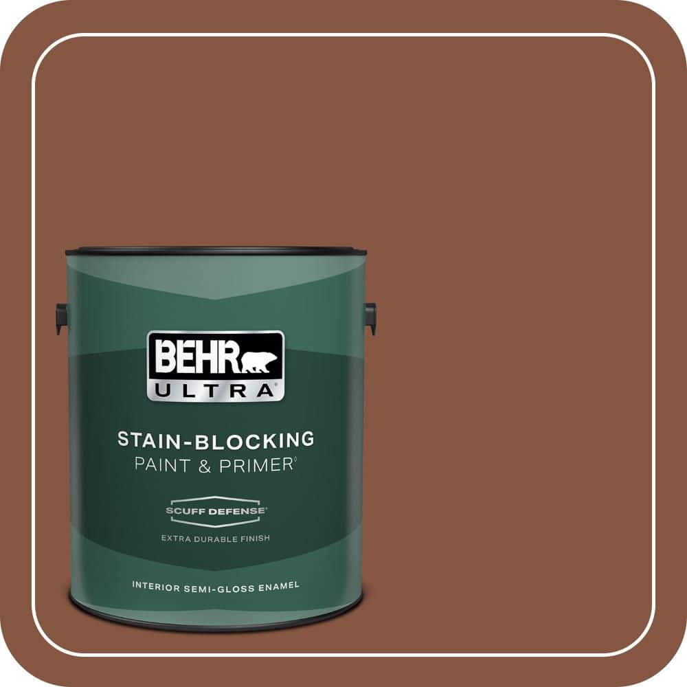 1 gal. #S210-7 October Leaves Extra Durable Semi-Gloss Enamel Interior Paint & Primer price history on PriceWatchPro