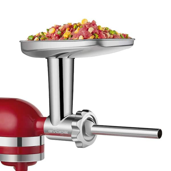 GVODE G1705 Stainless Steel Meat Grinder Attachment deals for KitchenAid Stand Mixer