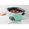 GreenLife Healthy Cook Duo 6 Quart Slow Cooker, Turquoise