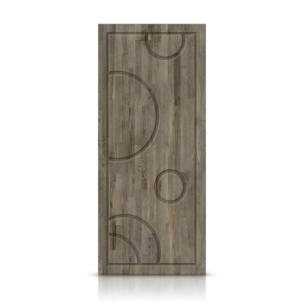 24 in. x 84 in. Hollow Core Weather Gray Stained Pine Wood Interior Door Slab price history on PriceWatchPro