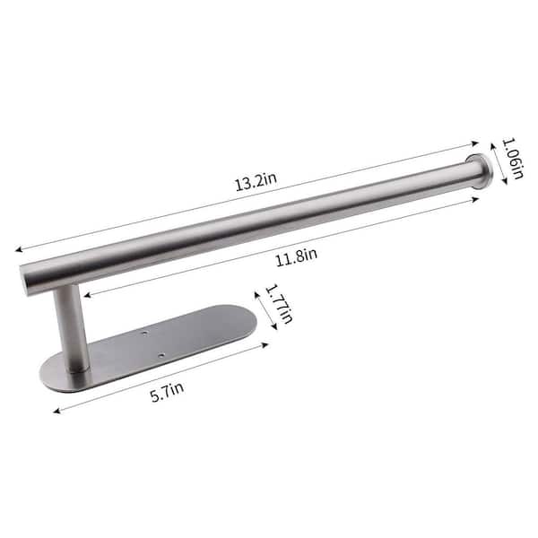 Stainless Steel Paper Towel Holders for Bar, Kitchen Organization and Storage, Silver (1-Pack)