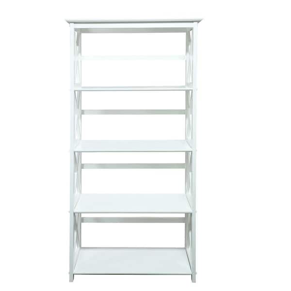 Casual Home Montego White Open Bookcase 324-51 - The Home Depot
