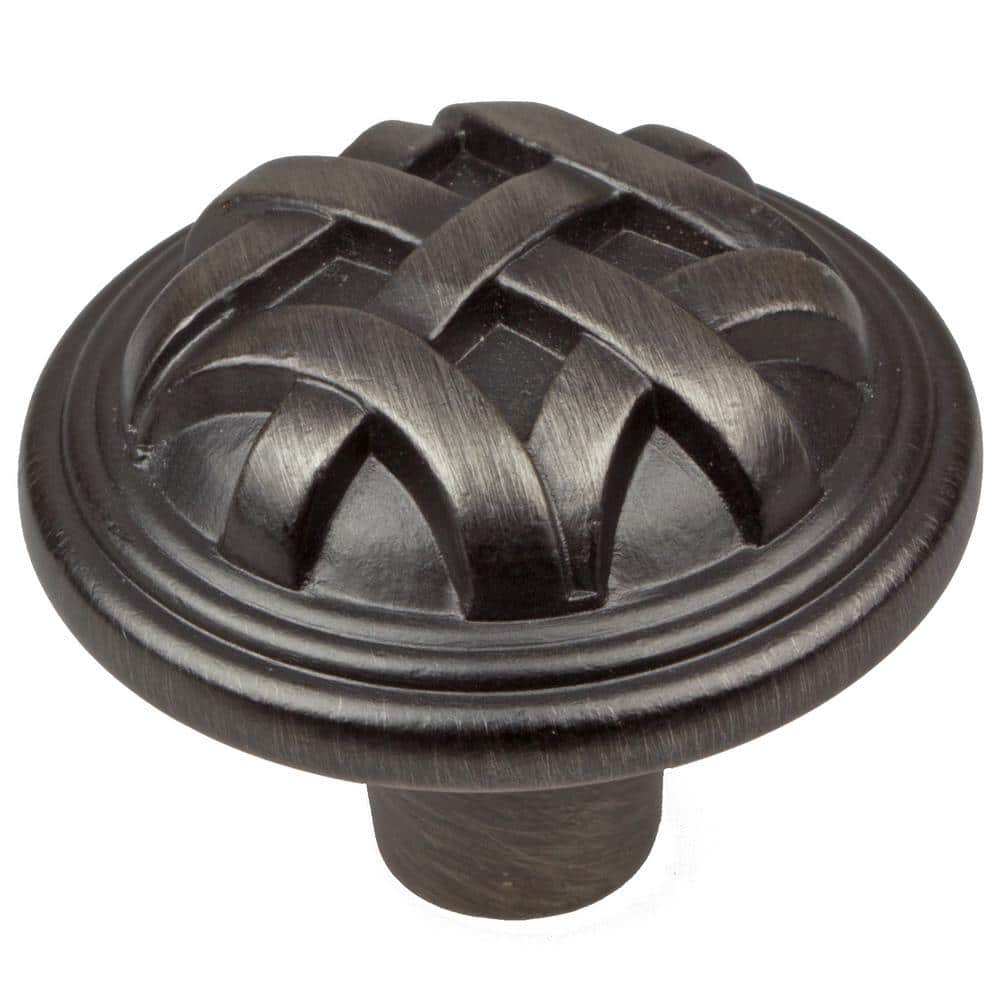 1-1/4 in. Dia Satin Pewter Round Braided Cabinet Knobs (10-Pack) price history on PriceWatchPro