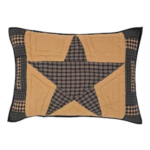 Teton Star Dark Khaki Navy Primitive Cotton Standard Sham