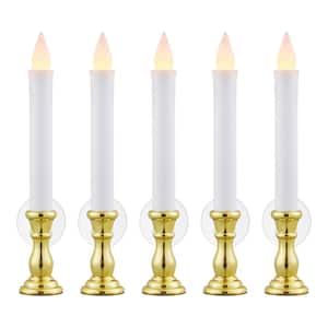 5-Pack Gold LED Flickering Candles
