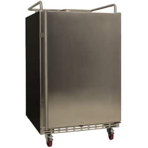 24 in. W Kegerator Conversion Refrigerator for Full Size Kegs
