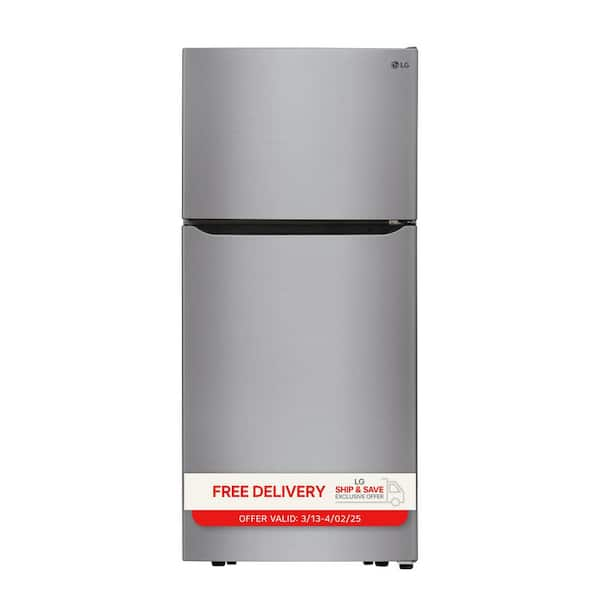 30 in. W 20 cu. ft. Top Freezer Refrigerator w/ Multi-Air Flow and Reversible Door in Stainless Steel,ENERGY STAR