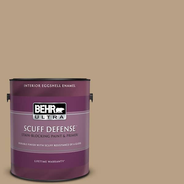 BEHR ULTRA 1 gal. Home Decorators Collection #HDC-AC-12 Craft Brown Extra Durable Eggshell Enamel Interior Paint & Primer