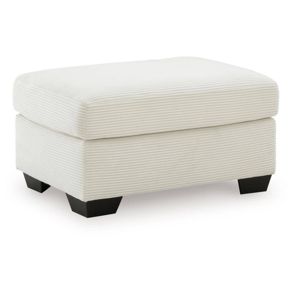 Ammon Ivory Polyester Rectangle Cocktail Medium Ottoman price history on PriceWatchPro