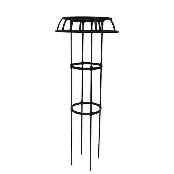 Phewnyzo 41.3 in. Metal Mushroom Top Garden Trellis, Rustproof Metal Plant Flower Trellises for Climbing Plants Vine Rose Flower