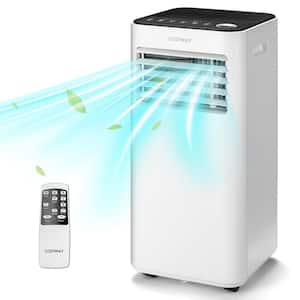 6,000 BTU Portable Air Conditioner Cools 350 Sq. Ft. with Dehumidifier, Remote and Fan Mode in Black