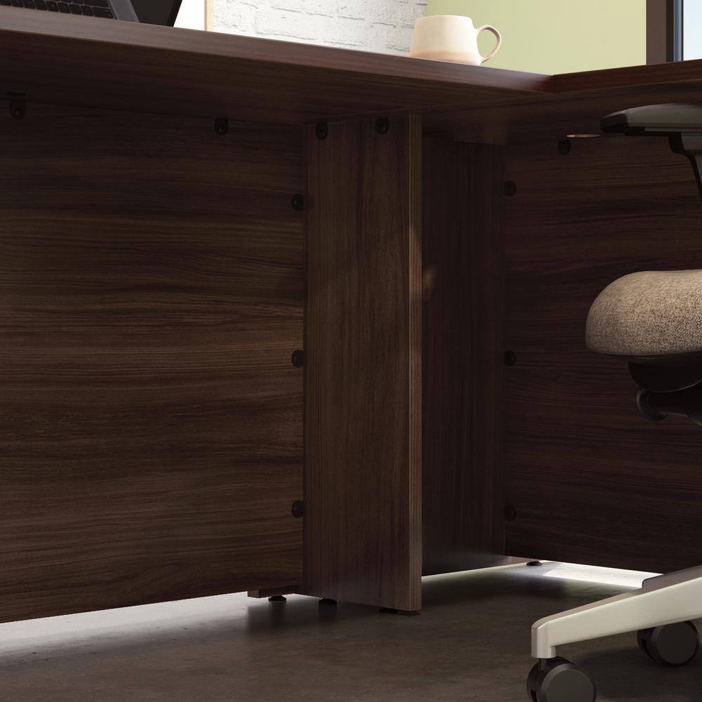 Noble Elm Executive Corner Desk with Melamine Top