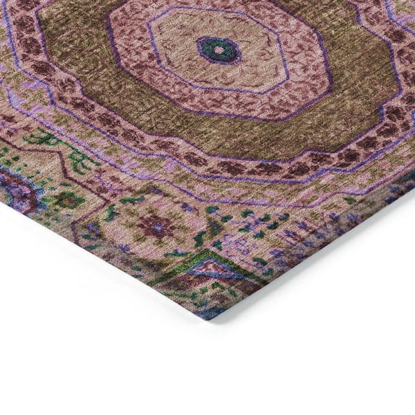 Chantille Machine Washable Indoor/Outdoor Abstract ACN1923 Pink 2 ft. x 3 ft. Accent Rug