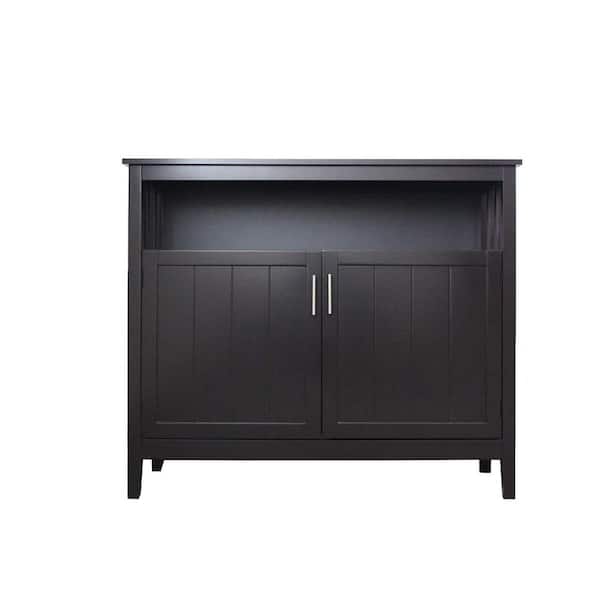 39.96-in W x 15.75-in D x 34.06-in H in Brown Assemble Upper Diagonal Kitchen Cabinet with 2 Doors for Dining Room