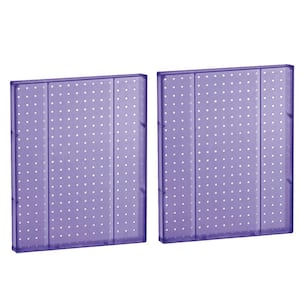 20.25 in H x 16 in W Pegboard Purple Styrene One Sided Panel (2-Pieces per Box)