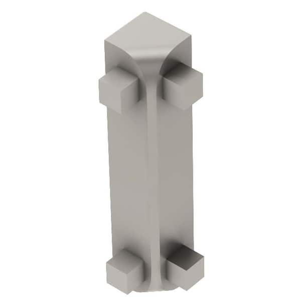 Schluter Rondec-CT Satin Nickel Anodized Aluminum 1/2 in. x 2-5/64 in. Metal 90 Degree Inside Corner