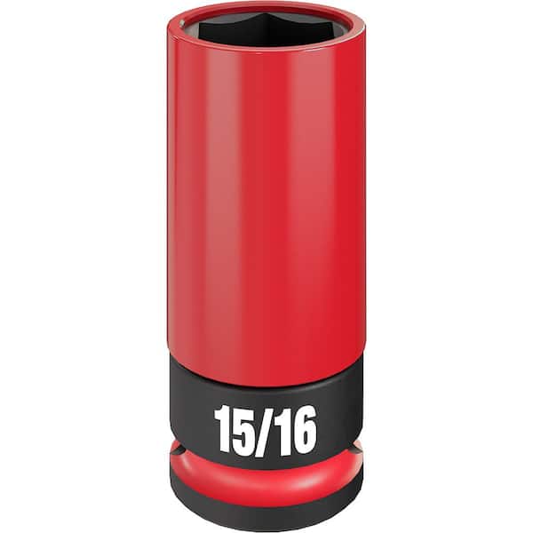 Milwaukee SHOCKWAVE 1/2 in. Drive 15/16 in. Lug Nut Impact Socket 