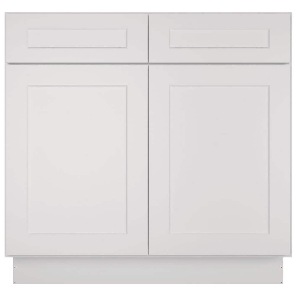 HOMEIBRO 36-in W X 24-in D X 34.5-in H in Shaker Dove Plywood Ready to ...