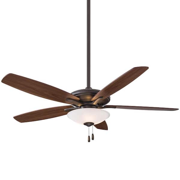 MINKA-AIRE Mojo 52 in. Integrated LED Indoor Oil Rubbed Bronze Ceiling Fan with Light Kit