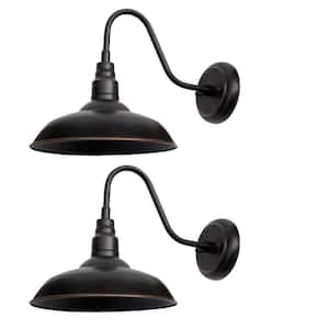Lora 1-Light Oil Rubbed Bronze Wall Sconce with Dimmable;Rust Resistant