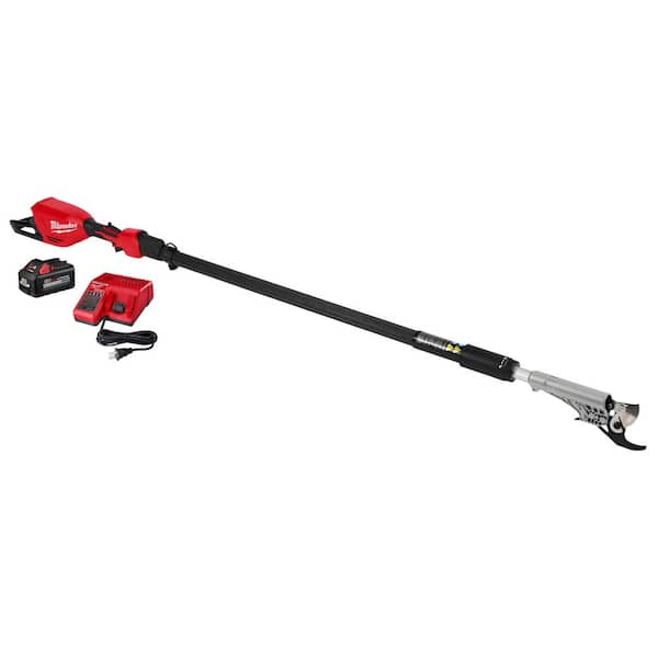 M18 Brushless 18-Volt Lithium-Ion Cordless Telescoping Pole Pruning Shears Kit with 6.0 Ah Battery and Rapid Charger