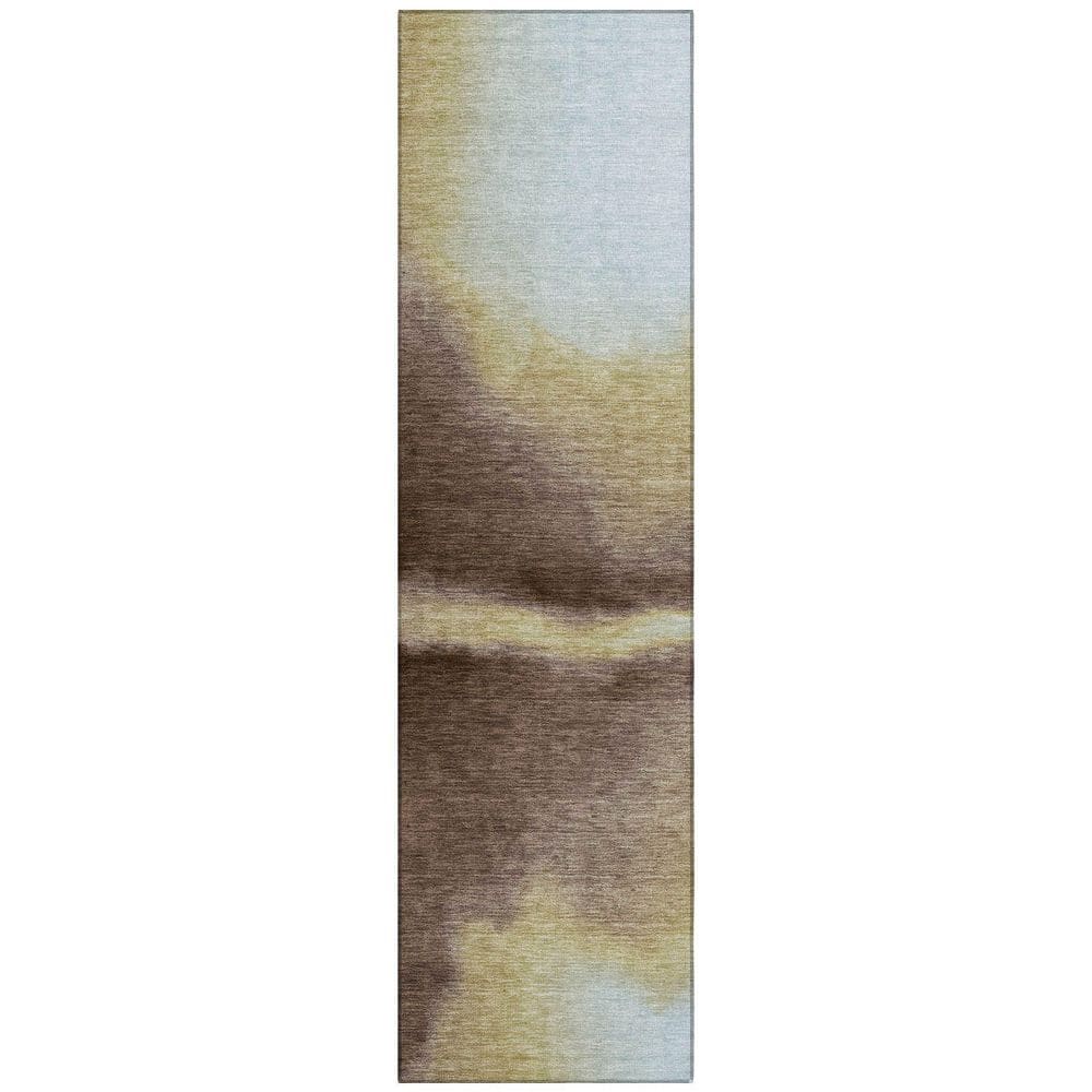 Chantille Machine Washable Indoor/Outdoor Abstract ACN2419 Fudge 2 ft. x 7 ft. Runner Rug price history on PriceWatchPro