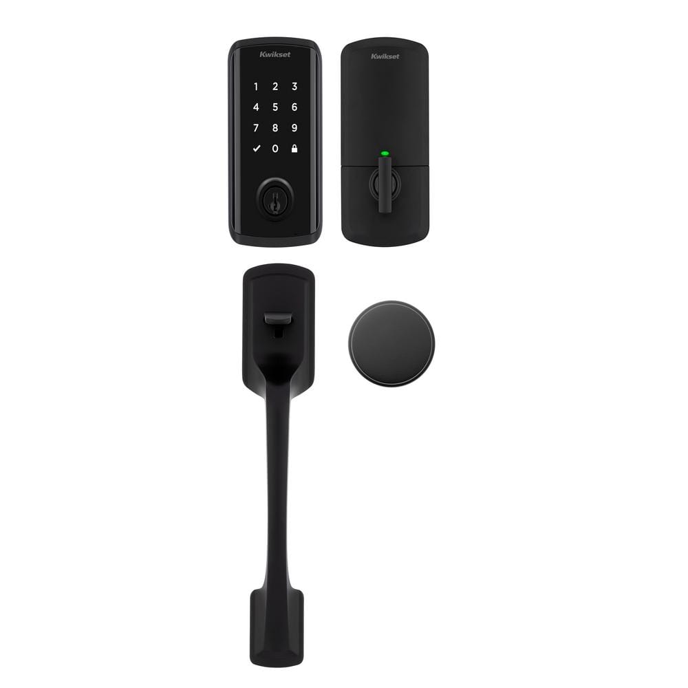 HALO Select Matte Black Wi-Fi Electronic Smart Lock Deadbolt with Prague Handleset Pismo Knob Combo Pack price history on PriceWatchPro