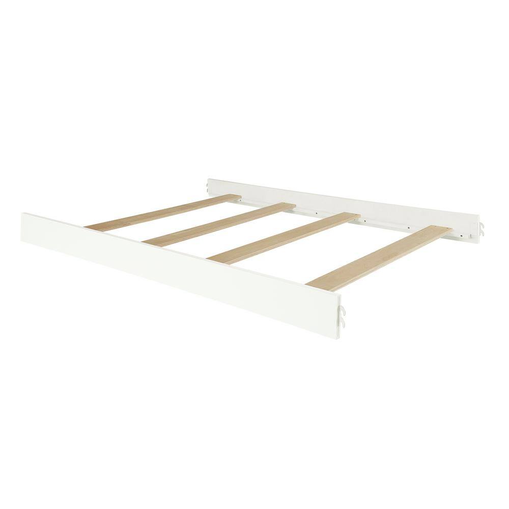 Evolur Convertible Crib White Wooden Full Size Bed Rail -  812-W