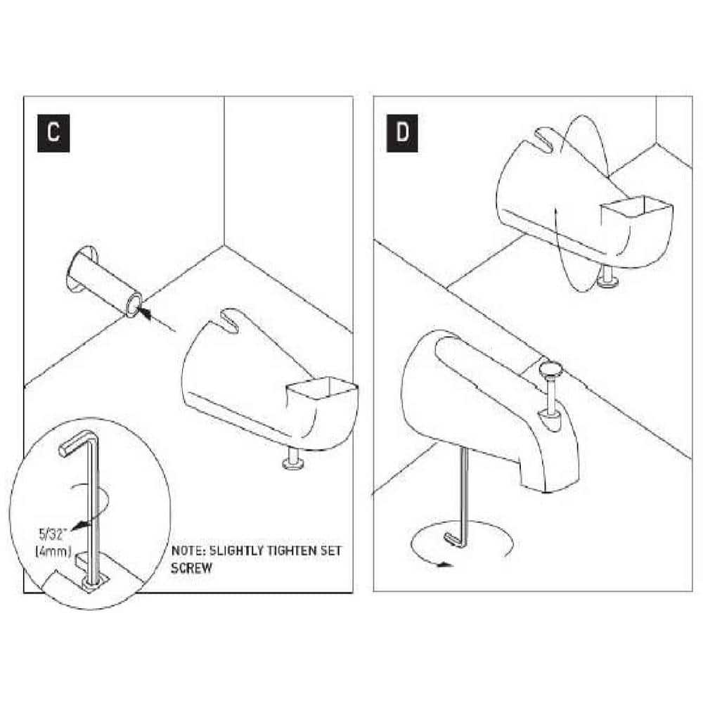 Elegant Oil Rubbed Bronze Universal Tub Spout with Diverter