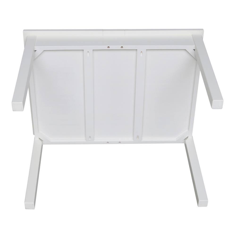 White Rectangular Extendable Wood Lift Top Table