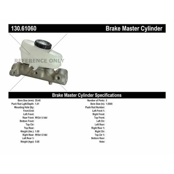 Centric Parts Brake Master Cylinder 1993 Ford Mustang