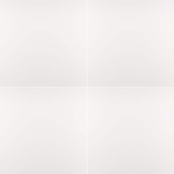 MSI Ivora White 24 in. x 24 in. Polished Porcelain Floor and Wall Tile (558.72 sq. ft./48-Cases/Pallet)