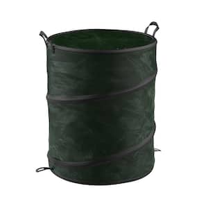 33 gal. Green Collapsible Utility Bin Trash Can with Lid