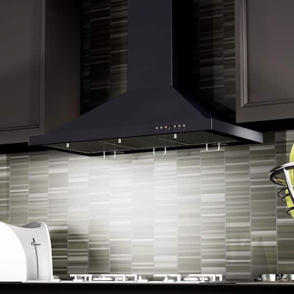 36 in. 400 CFM Convertible Vent Wall Mount Range Hood in Oil Rubbed Bronze