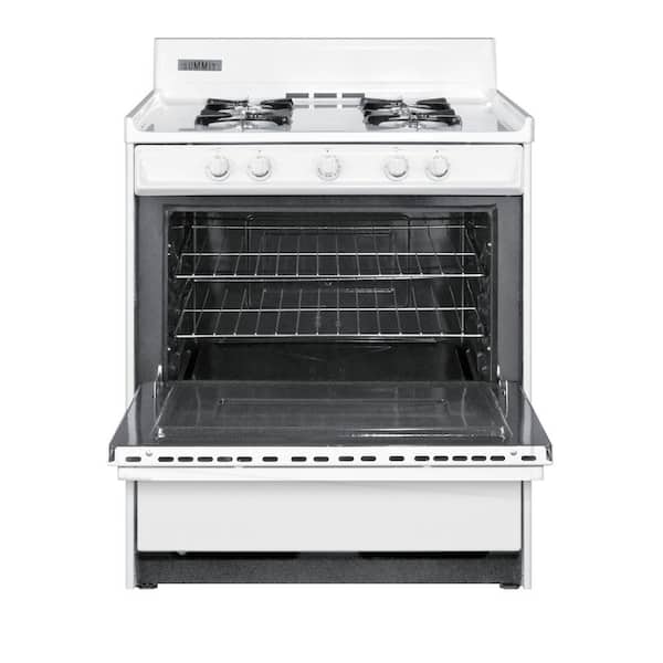 30 in. 3.7 cu. ft. Gas Range in White