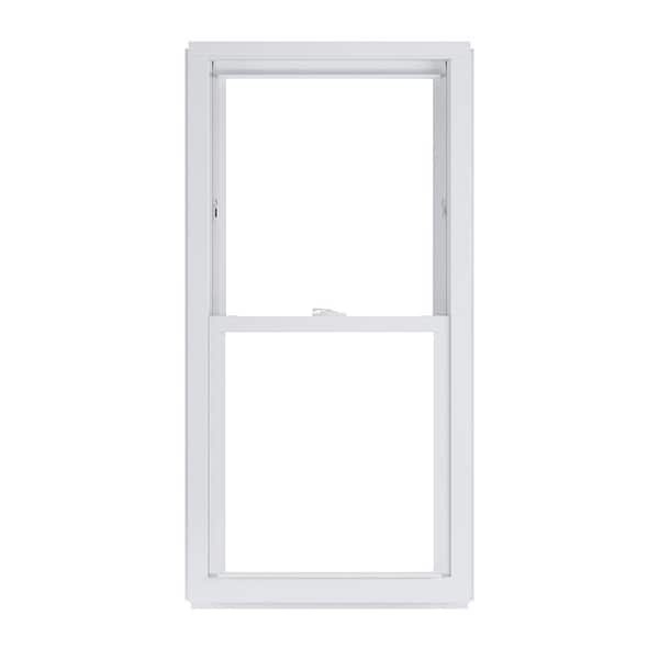 American Craftsman 24 in. x 38 in. 50 Series Low-E Argon SC Glass Double Hung White Vinyl Replacement Window, Screen Incl