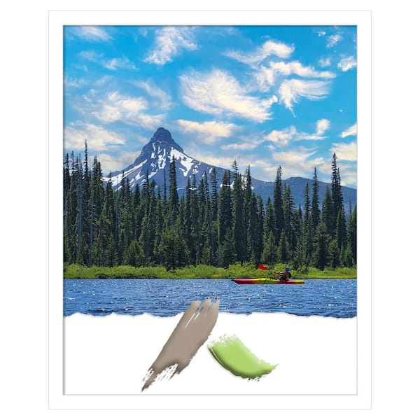Amanti Art Svelte x White x Wood x Picture x Frame x Opening x Size x 16 x 20 x in.