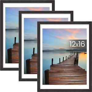 12 in. x 16 in. Gray Picture Frame (Set of 3)