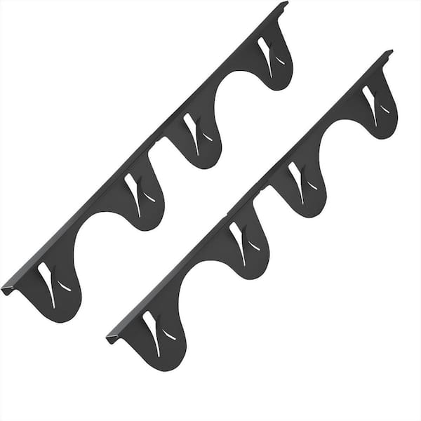 13.8 in.-27.5 in. Stainless Steel Stove Gap Cover with Easy Clean, Stove Gap Filler for Kitchen, Black (2-Pack)